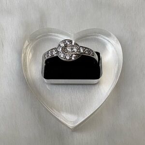 925 Sterling Silver CZ Knot Ring